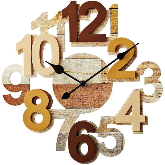 INTERFORM INC. Wall Clock Oliver BN Brown CL-9365BN