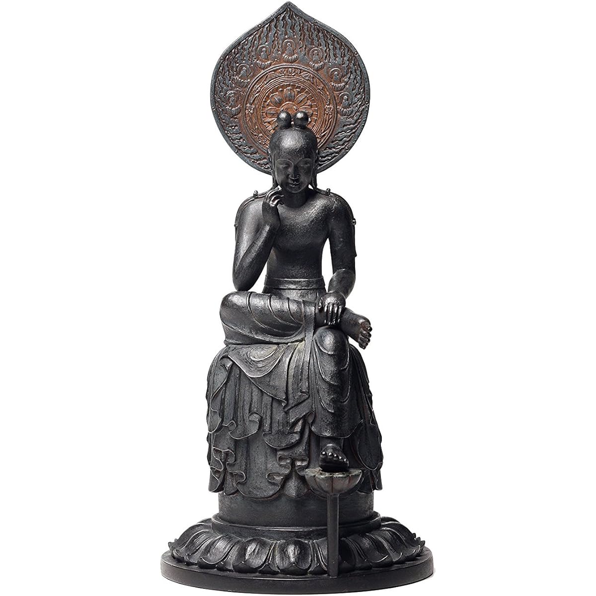 Ismu TanaCOCORO (Palm) Buddha Statue Bodhisattva Half Prostrate Statue Polystone