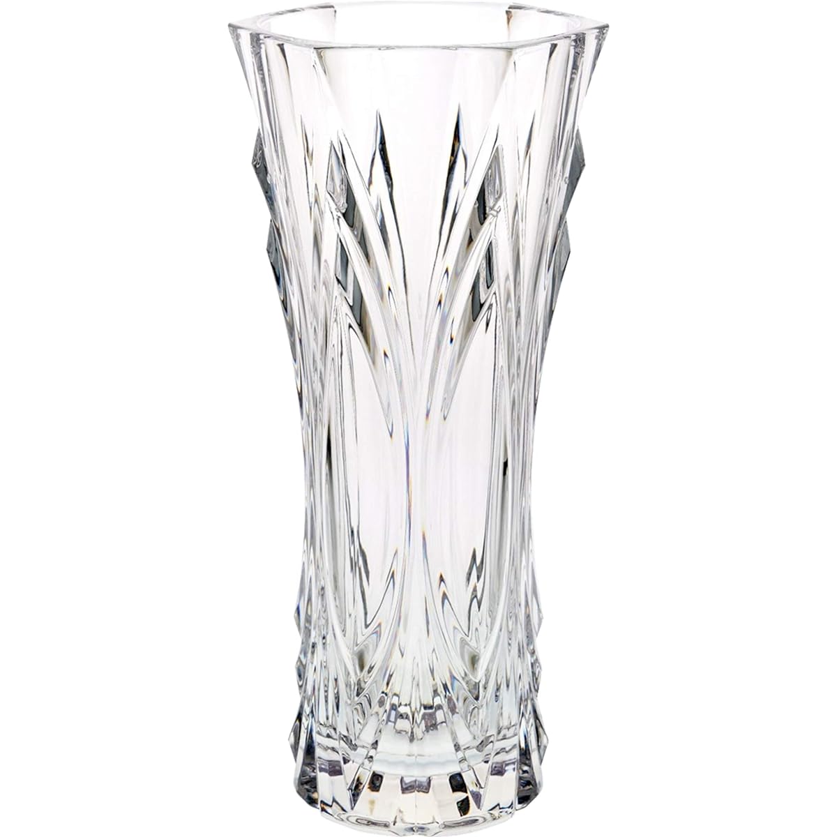 FOYER Unbreakable Vase Flower Base Polycarbonate Stylish Height 24 cm Width 14 cm Small 2300084