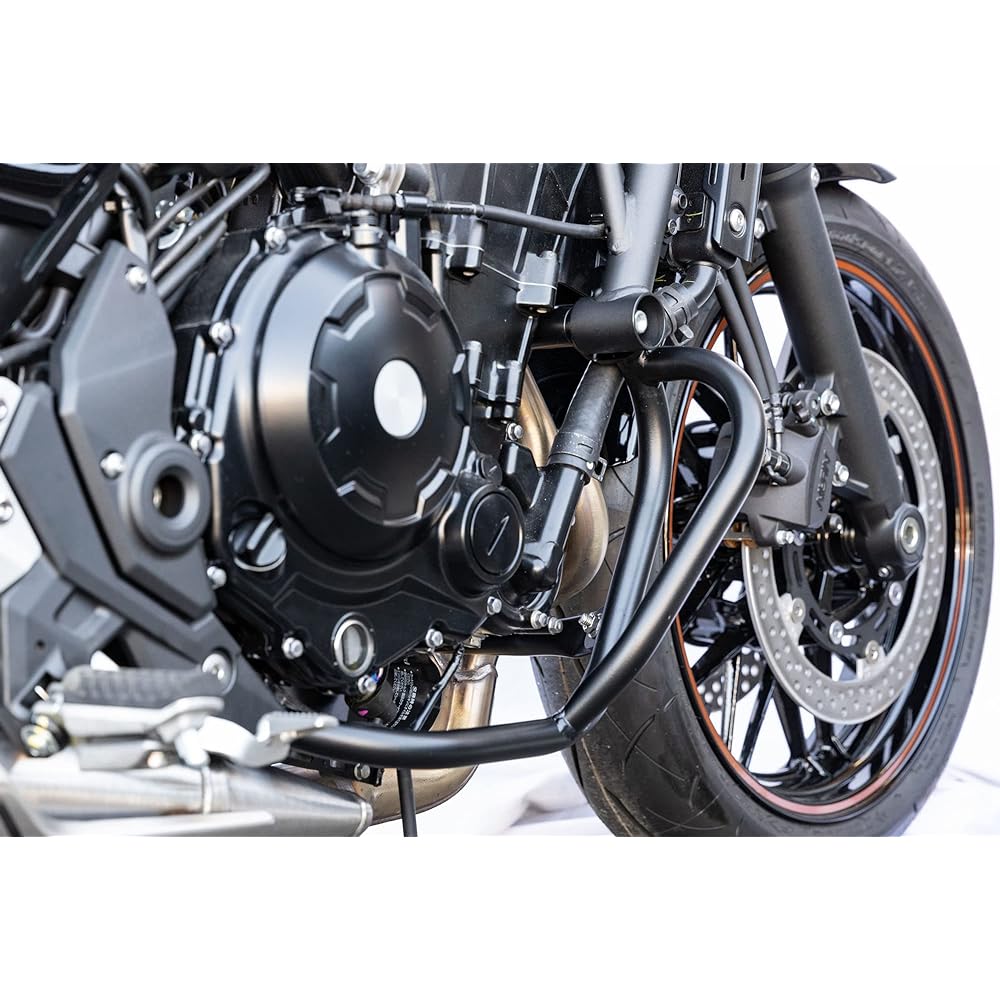 Kijima Motorcycle Parts Engine Guard 22.2mm Steel Matte Black Finish Z650RS('22-/8BL-ER650M) 405-245