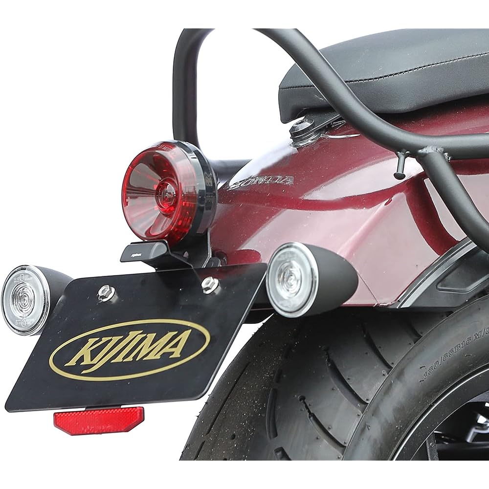 kijima Motorcycle Bike Parts LED Tail Lamp Core Tail Kit Genuine Turn Signal Compatible Steel Black Finish REBEL1100/DCT HONDA 218-4019