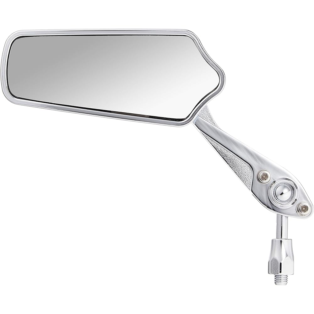 Tanax Bike Mirror Napoleon Gusset Mirror Chrome Plated Left Side 10mm Positive Thread AM2-101-10L