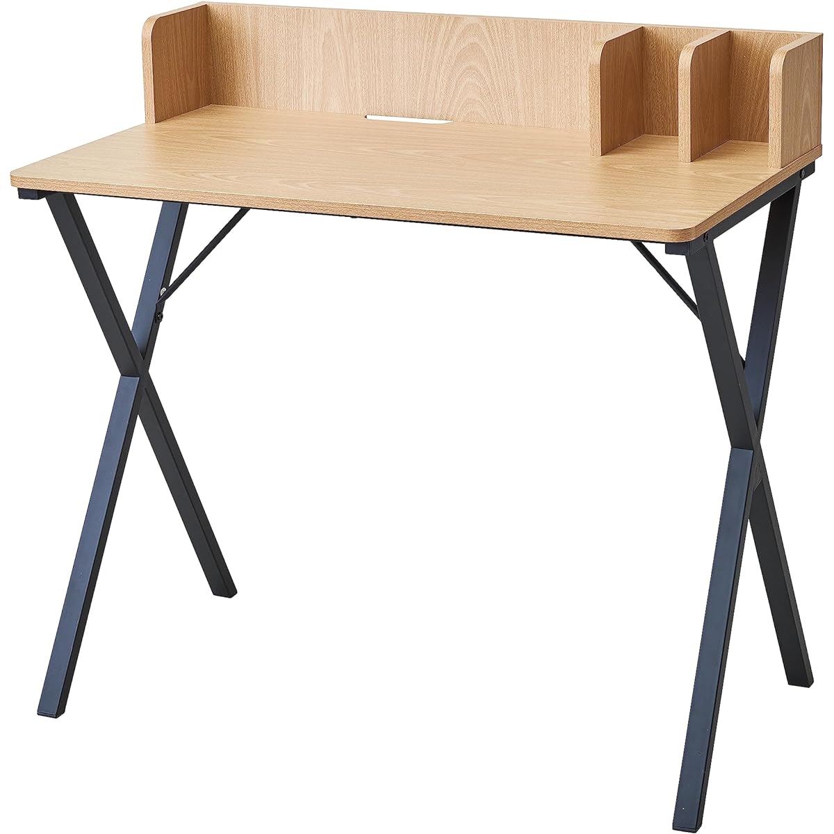 Pearl Metal Desk Table Desk with Book Stand and Wiring Hole Private Desk N-7961