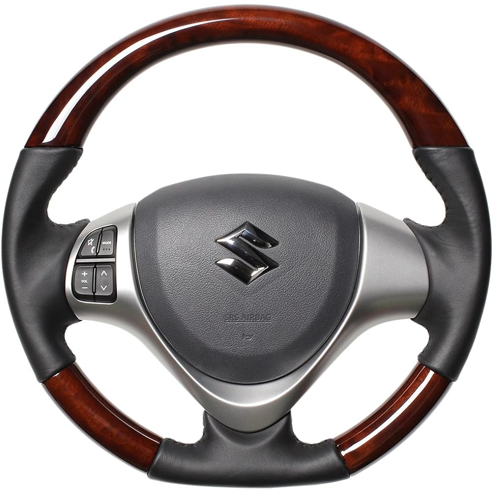 REAL Steering [Every Wagon (DA17W)/Scrum Wagon (DG17W)] Brown Wood MR31-BRW-BK-EVR