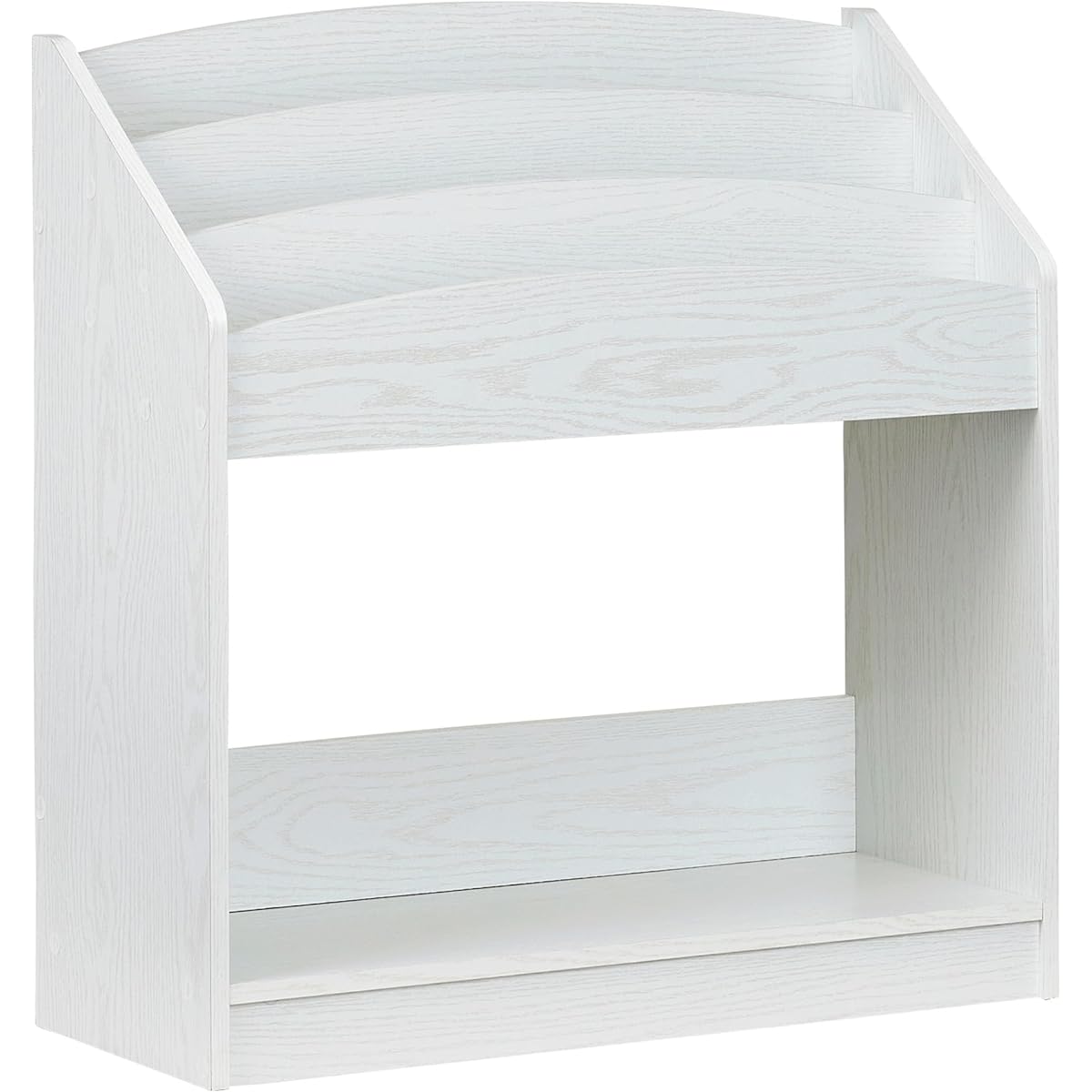 Smart-i Picture Book Rack [Picture Book Rack] Children's Storage Slim LOG 1088135g All Wood White