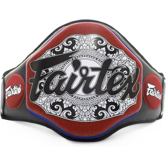 Fairtex Belly Pad Guard BPV3 Red Black Muay Thai Kickboxing MMA K1 Microfiber