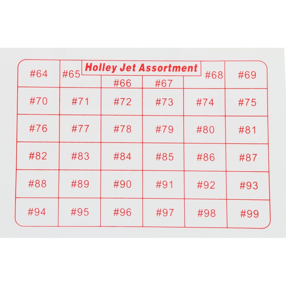 Holley Jet Assort Kit 93R172