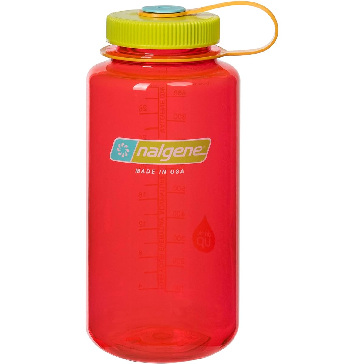 Nalgene Bottle Wide Mouth 1.0L Sustain and Easy Sipper Set (Pomegranate) [Parallel Import]