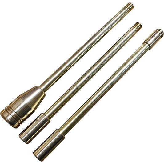 [Nara Dogu Seisakusho] ALL brass fire blowing stick "Nara Blaster" [Compact ver.] 3 pieces 60cm Gold Small