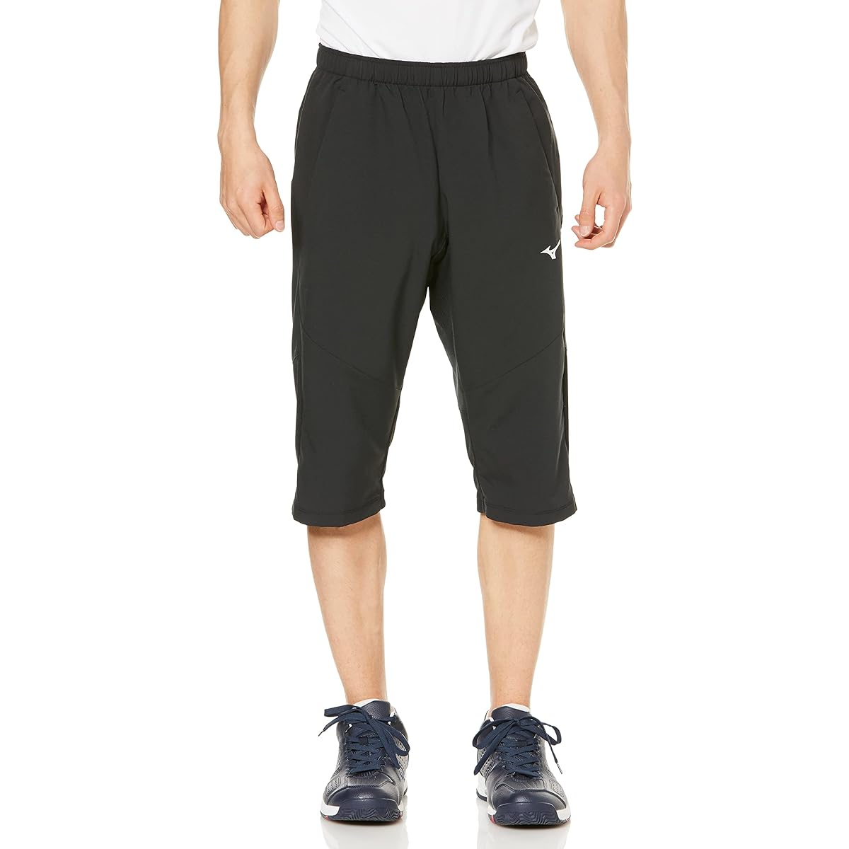 [Mizuno] Tennis Wear Training Cross Pants 3/4 Length Sweat Absorbent Quick Drying Stretchy Dynamotion Fit 62JD2015