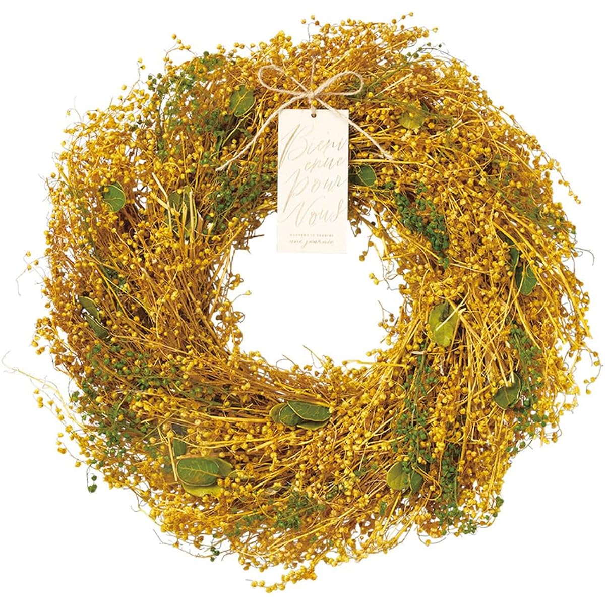 Green House Natural Wreath L Mimosa Style 5181-A