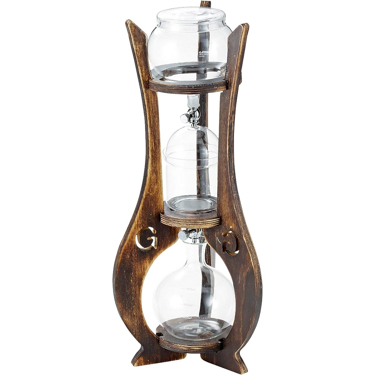 PEARL METAL Captain Stag Cold Brew Coffee Dripper Wooden Stand Holds Approximately 2 to 4 Cups UW-3520
