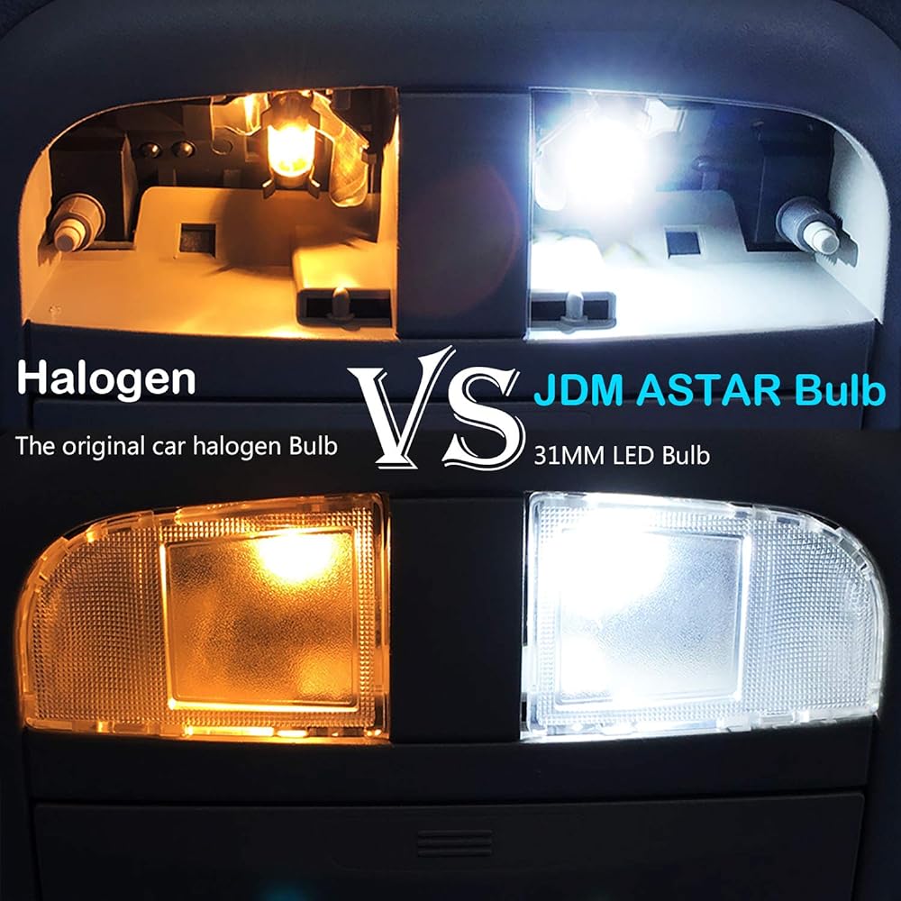 JDM ASTAR CANBUS Error Free GX-3020 Chipset 1.25 inch 31mm de3175 de3022 3175 Bright White LED bulb