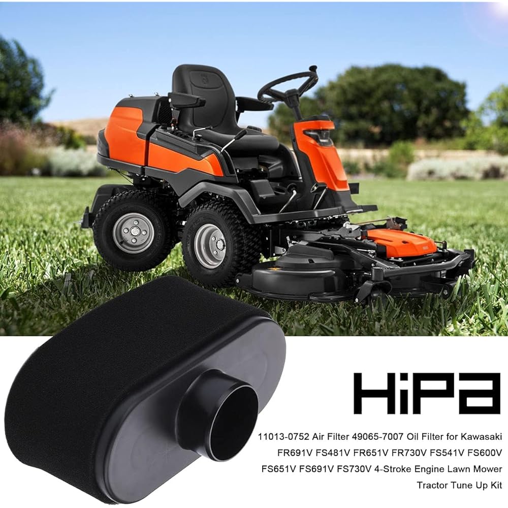 HIPA Kawasaki fr691v fs481v fr651v fr730v fs541v fs600v fs651v fs691v fs730v 4-stroke engine lawn mower tractor tune up kit 11013 0752 air filter 490656565655565555555555 7007 Oil Filter