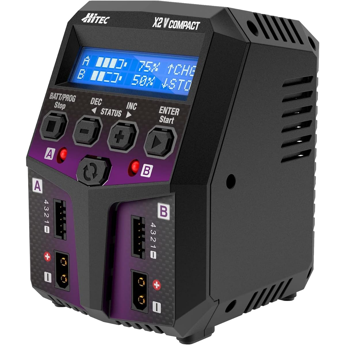 Hitec Multiplex Japan AC Balance charger X2 Vertical Compact Japanese genuine product 44297-B