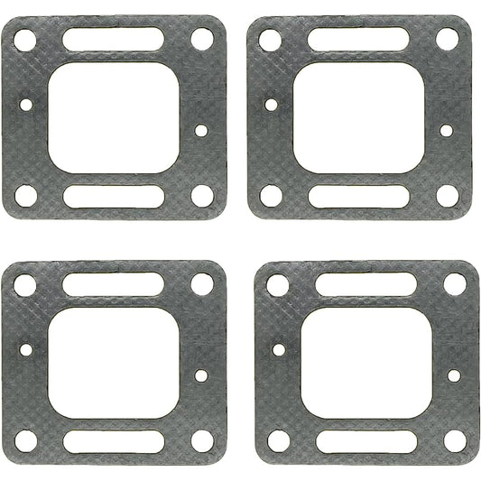 4pcs 18-0897 Exhaust Manifold Gasket Compatible with Mercury Mercruiser V6 V8 Engine 27-41813 27-860233 27-863724 Replacement