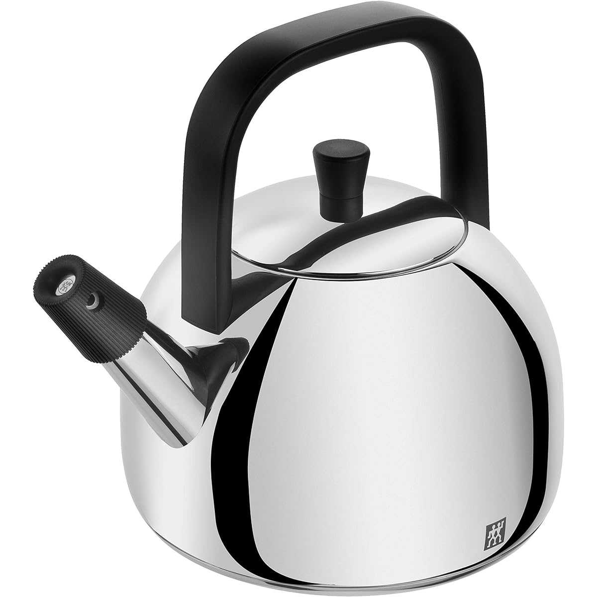 Zwilling whistle kettle, 1.6 liters, stainless steel, silver, 20.6 x 20.8 x 24.5 cm [parallel import goods]