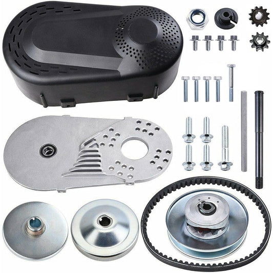 212cc torque converter 6.5 HP 3/4 inch go -kart mini -bike comet clutch 10T 40/41 12T 35 chain Predator driver Pullie replacement set -30 series