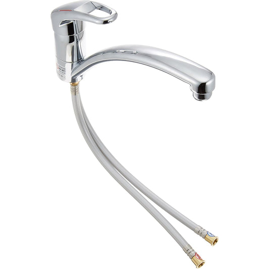 Sanei faucet fittings single 1 hole mixing faucet (with Benly flexible) K876TJV [Specifications: For general land use]