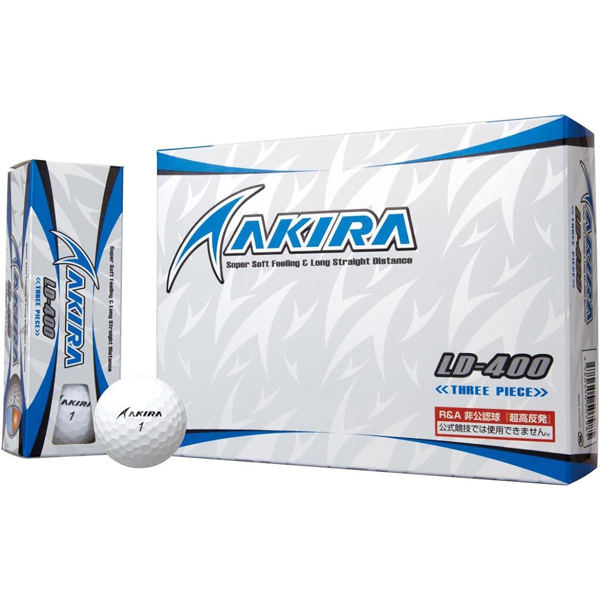 Super high repulsion unofficial!! AKIRA golf balls LD-400 1 dozen