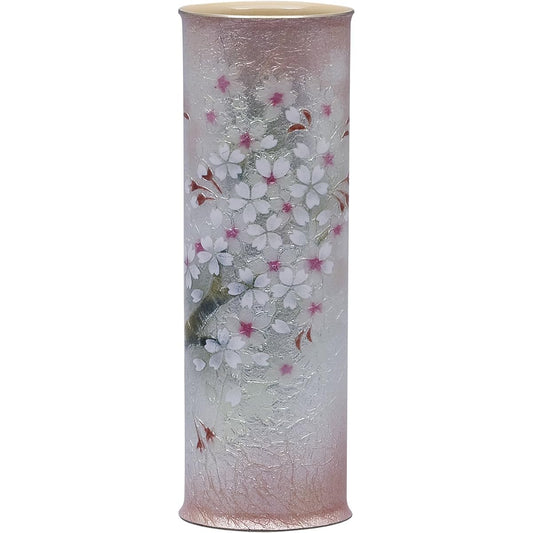 Saikosha Cloisonné Single Flower Vase Branch Cherry Blossom 009-02