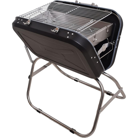 Peace Park Barbecue Grill Barbecue Stove Tabletop Grill Bonfire Stand Bonfire Stand Suitcase Type V Shape LARGE