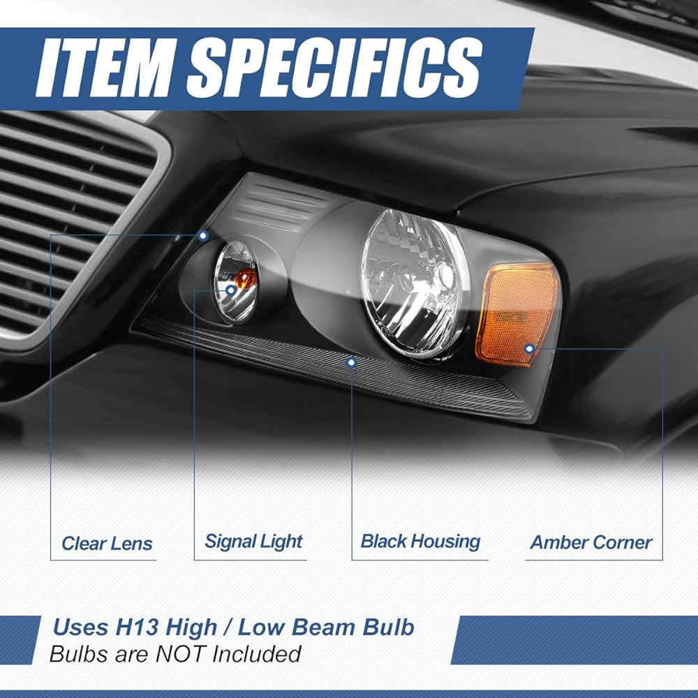 HL-OH-F1504-VR OE STYLE Black AD-HL-OH-F1504-BK-Am