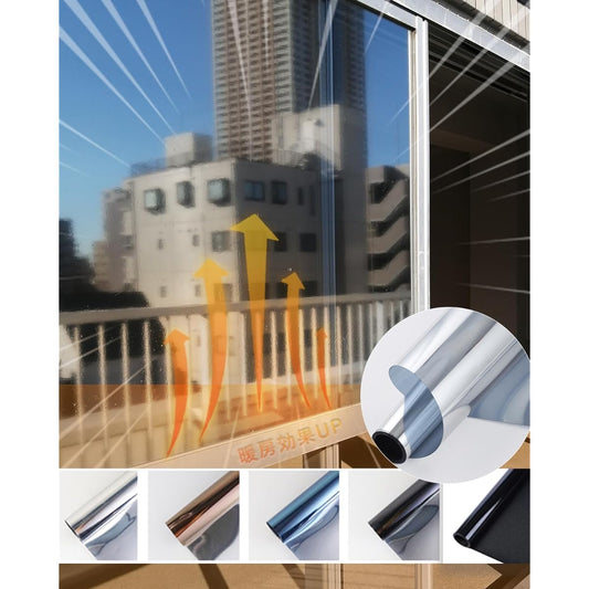 (4 x Winter Heating Effectiveness UP) Window Film, Thermal Insulation Sheet, Window Glass Blindfold Sheet, Window Glass Film, Shatterproof Film, Window Glass Film, Blindfold, UV Protection, UV