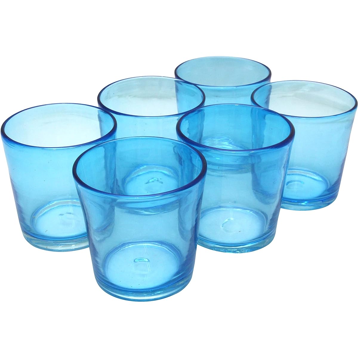 New [Commercial use set] Instagrammable Ryukyu style handmade rocks glass (large) water set of 6