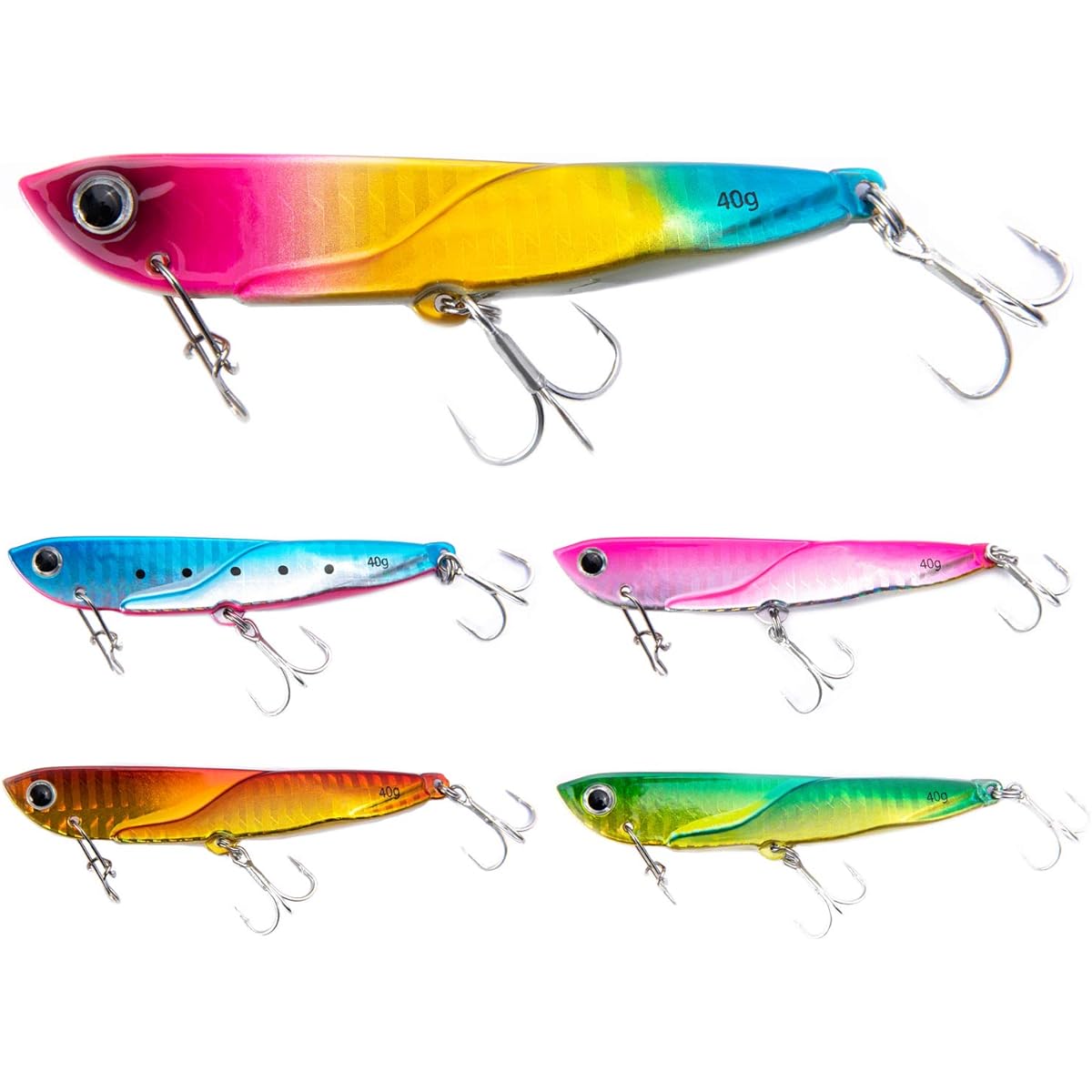 [Seiran Lure] Metal Jig Set Flounder Lure Sea Bass 20g 30g 40g Blue Fish Surf Metal Vibe Iron Plate Lure Flying Distance