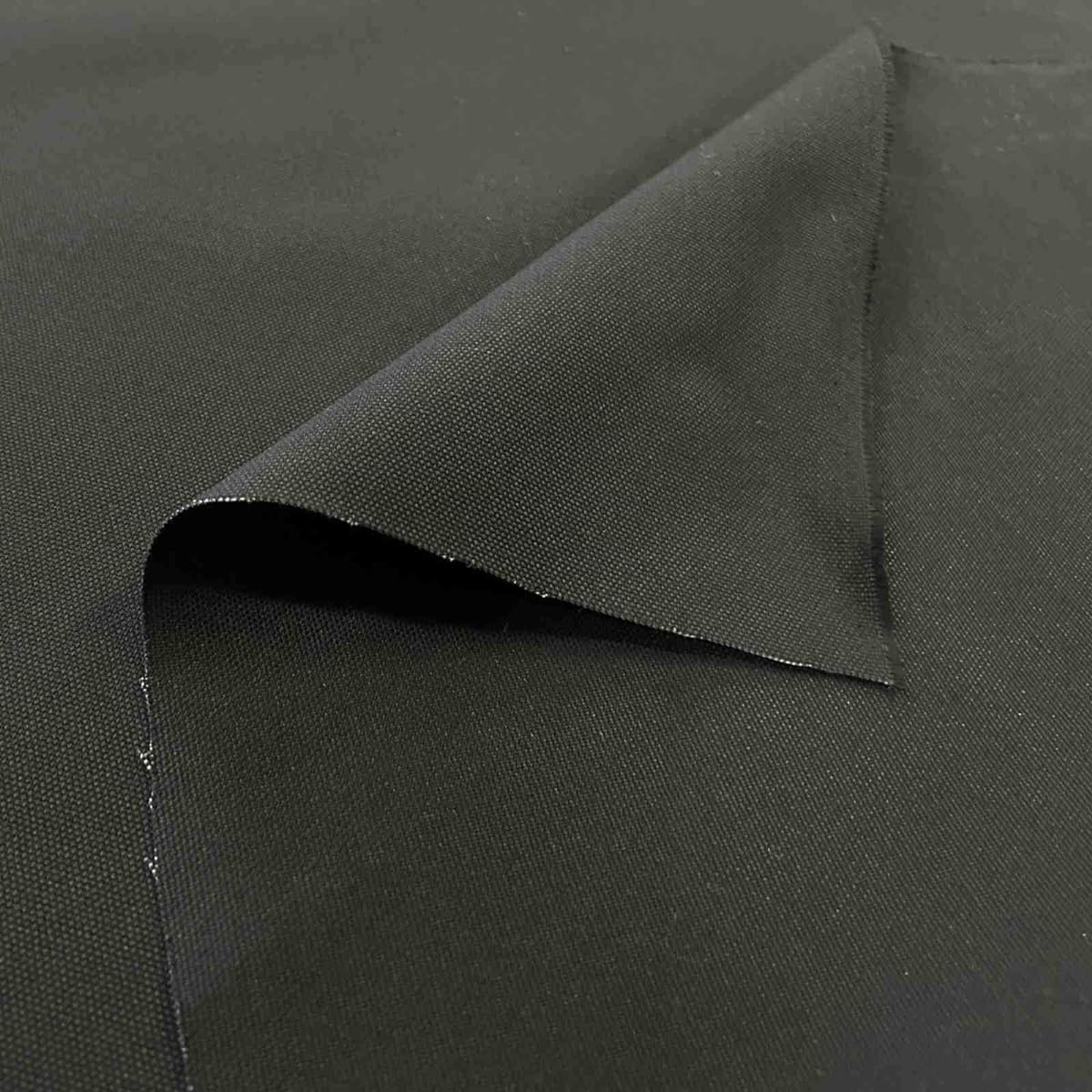 Fujin Club Made in Japan Versatile Thick and Durable No. 8 Canvas 100% Cotton (Black, 110cm Width x 3m)