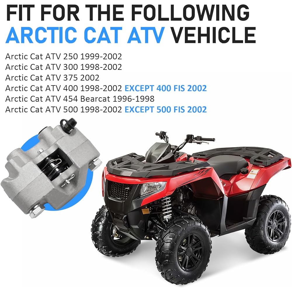 M MATI Front left or rear right brake with caliper pad 0402-011 ARCTIC CAT ATV ARCTIC ATV 250 375 454 500 500