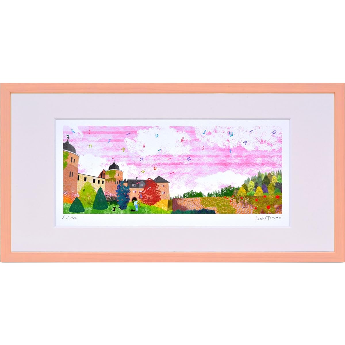 JIG Art Frame Tatsuo Hari Subaburg Castle in the Autumn Sky (S) ZTH-61068