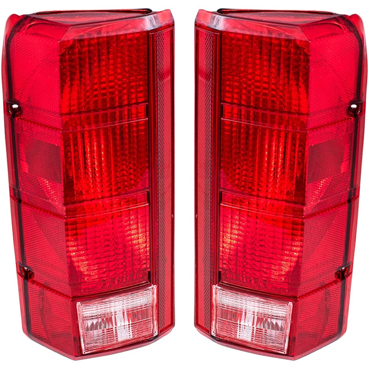 Autoandart replacement driver's seat and passenger seat tail lamp 1980-1986 F150 F250 F350 style side pickup truck BRONCO E4TZ13405B E4TZ13404B