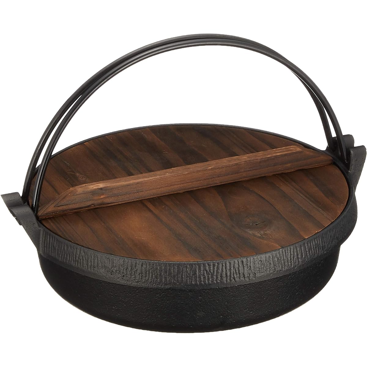Ikenaga Iron Works Hospitality Gourmet Suki-nabe with wooden lid 26