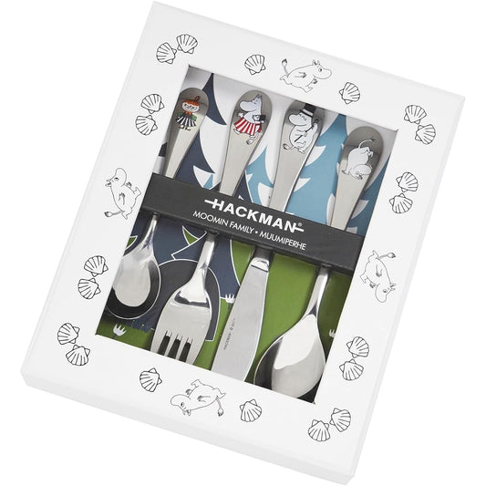 [Regular Imported Product] Moomin (Moomin by ARABIA) Cutlery Set of 4 Children Set Family 1009273