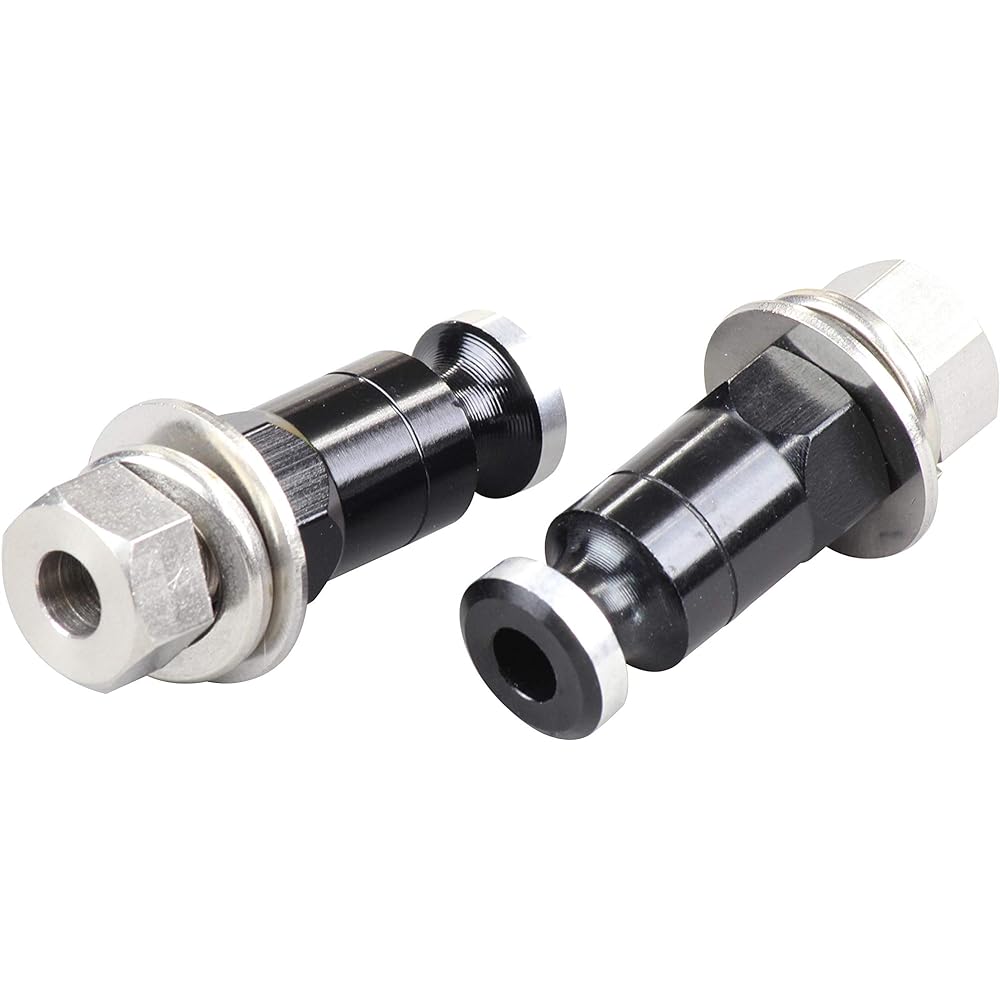 POSH Motorcycle Supplies Aluminum Turn Signal Stay Black 010103-06