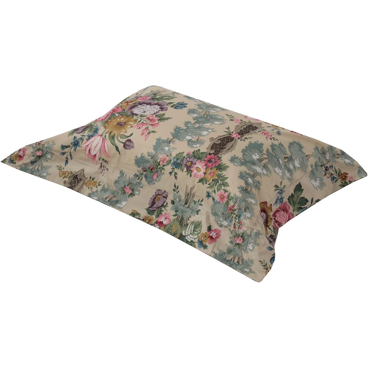 nishikawa [Nishikawa] Feather Pillow & Pillow Cover Beige 63X43cm Sanderson Rose Chateau Feather Antibacterial Odor Resistant Mite Resistant KXE7552011M