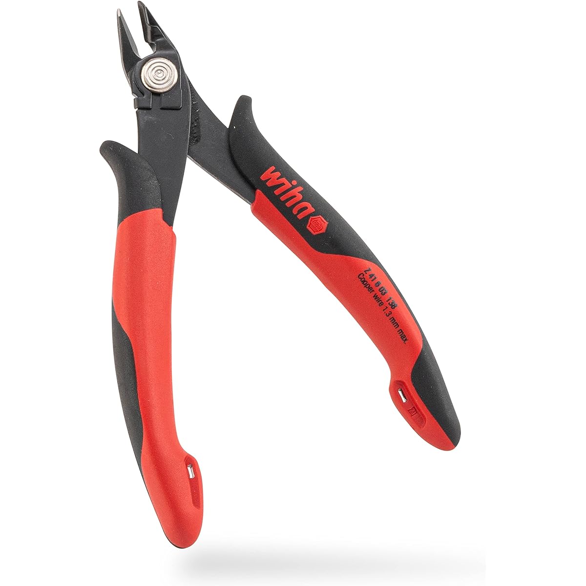 [Set of 2] wiha precision nippers for electronics (with full flush blade and wire wrap) 130mm HWR682EN130WT