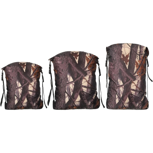 PATIKIL CCTV01 Compression Storage Bag Set of 3 S/M/L Size Waterproof Sleeping Bag Storage Bag Portable Compression Bag for Backpacking and Camping Camouflage Pattern