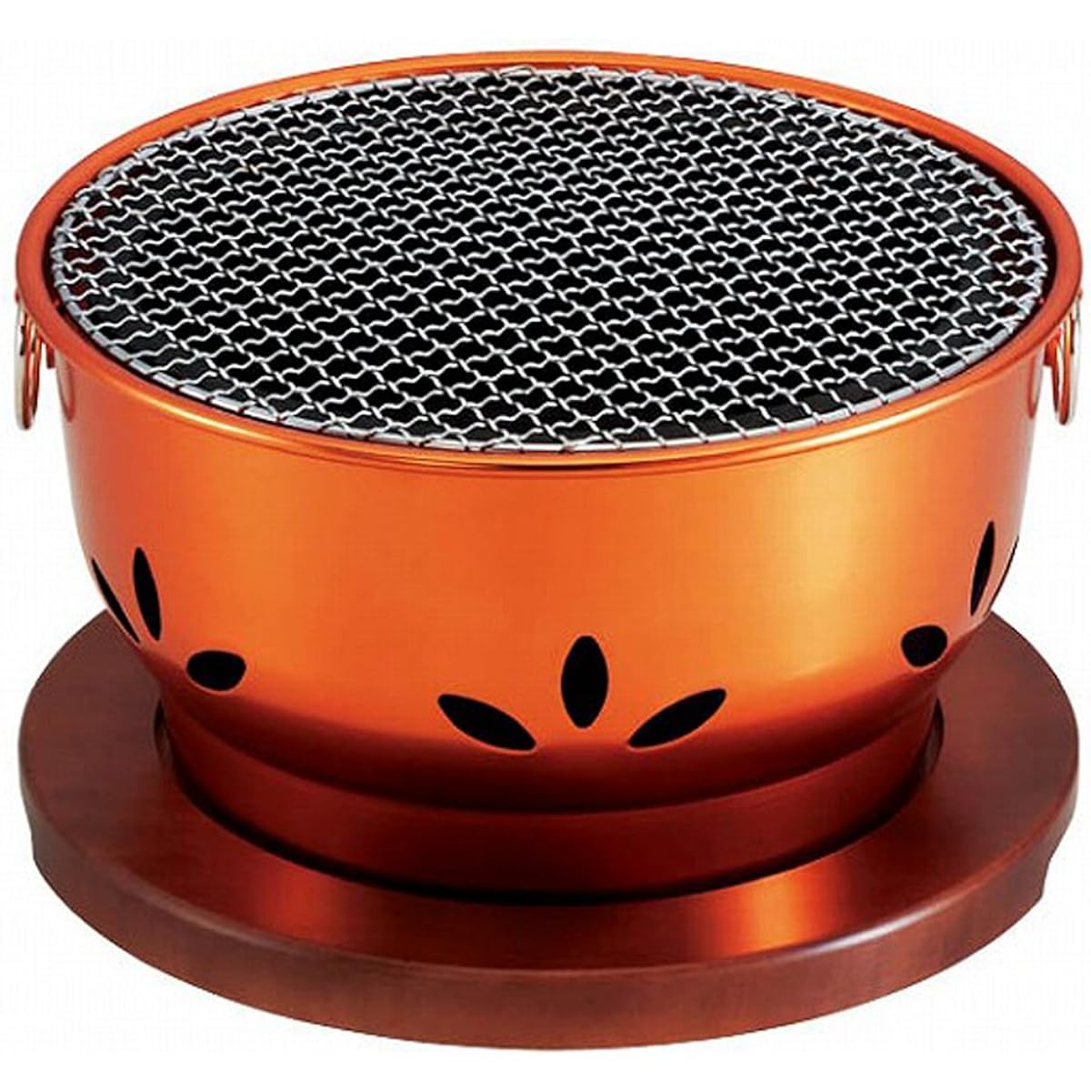Ikenaga Tekko Seven Wheel Barbecue Made in Japan Yakiniku Stove Grill Charcoal Grill Compact Home Commercial Use Gold 30cm Kappo Jumbo Charcoal Grill