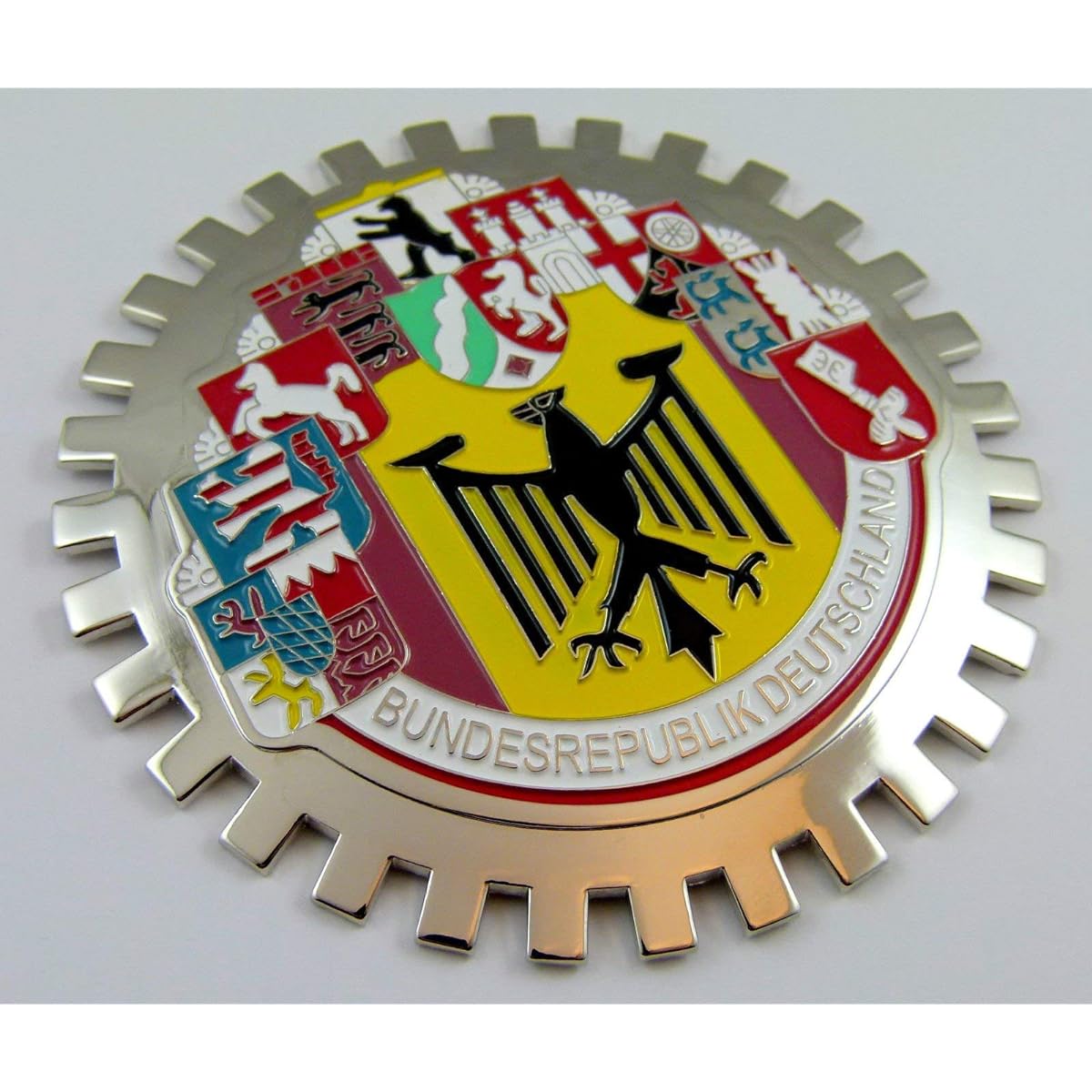 Grill Badge 10 Cities Germany Car Truck Grill Chrome Emblem