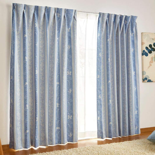 Disney 《Made in Japan》 Mickey & Friends 1st Grade Blackout Thermal Curtains Set of 2 Width 100 x 150cm Length Blue SB-545-D