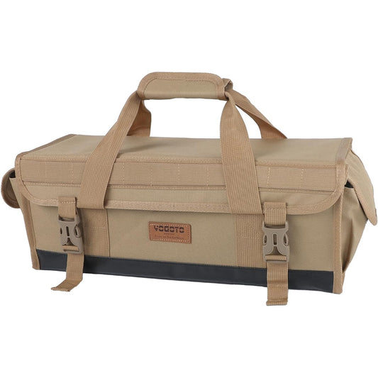 YOGOTO Peg Storage Case, Camping Storage Box, Soft Container Box, Outdoor Tool Box, Tool Holder, Gear Case, Bottom Waterproof, Side Storage, Multifunctional, Foldable