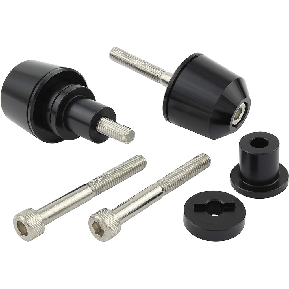 POSH Bar End Solid Bar End Kawasaki Series M6 Type (Outer Diameter 29mm) Black 031189-06 Bar End Cap