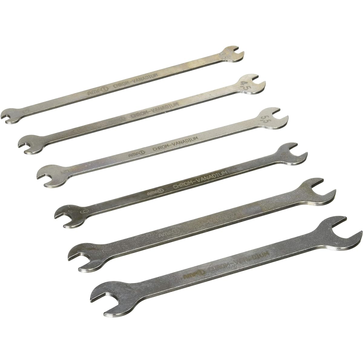 Esco 6-piece set/3.0-10mm double-ended spanner (thin) EA615