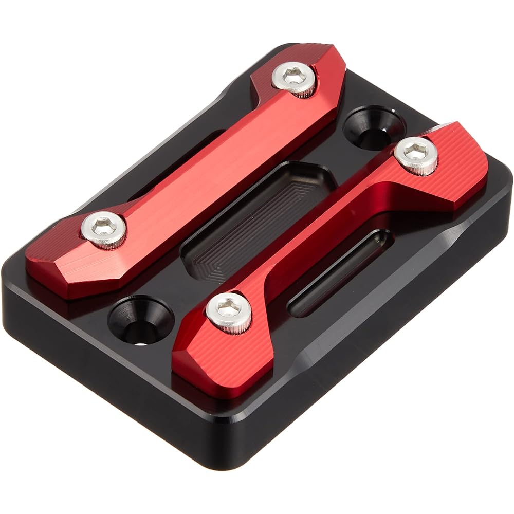 KITACO Master Cylinder Cap (Type 2) Bewith 125/Majesty S Black/Red 524-0002130