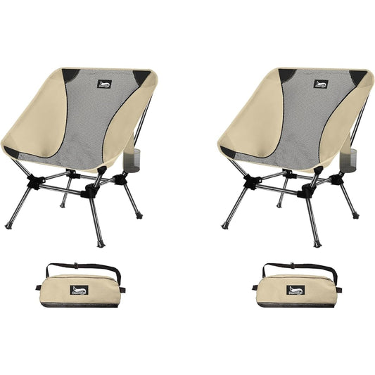 Outdoor Chair 2WAY Camping Chair Low Chair Grand Chair Lightweight [Uniquely developed cup holder] With pocket Load capacity 150kg Compact chair Low type Storage bag included Convenient to carry - STWB