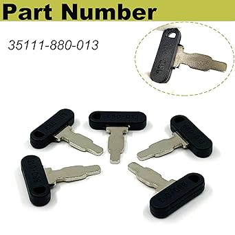 5 Pack 35111-880-013 Ignition Key