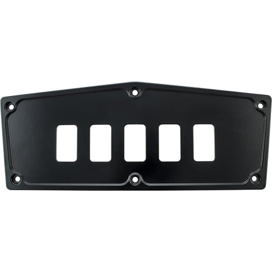 STV Motorsports Custom Aluminum Upper Dash Panel for 2016-2018 Yamaha YXZ1000R (Switches Not Included) 5 Black SDPYXZ